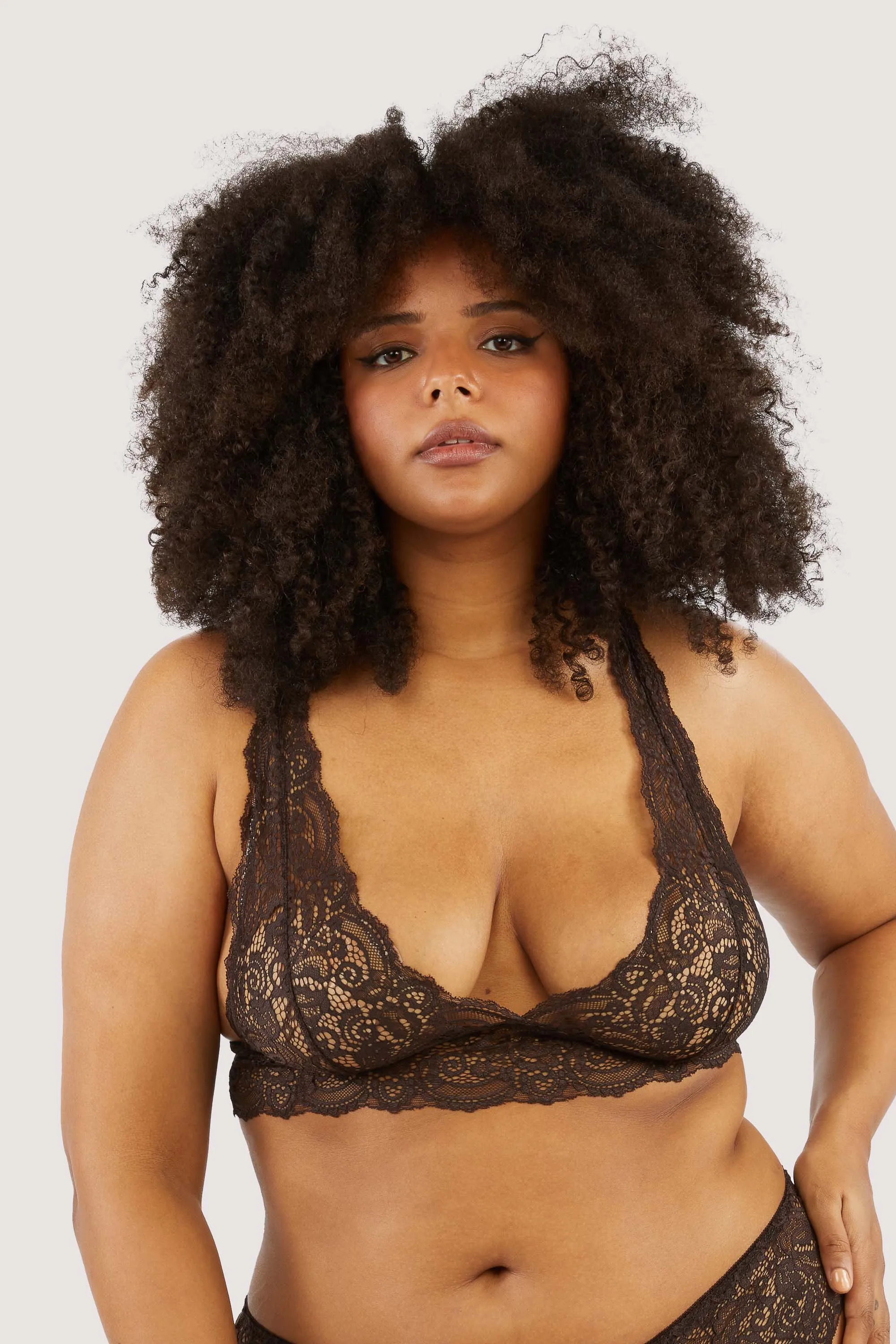 Ariana Coffee Lace Bralette