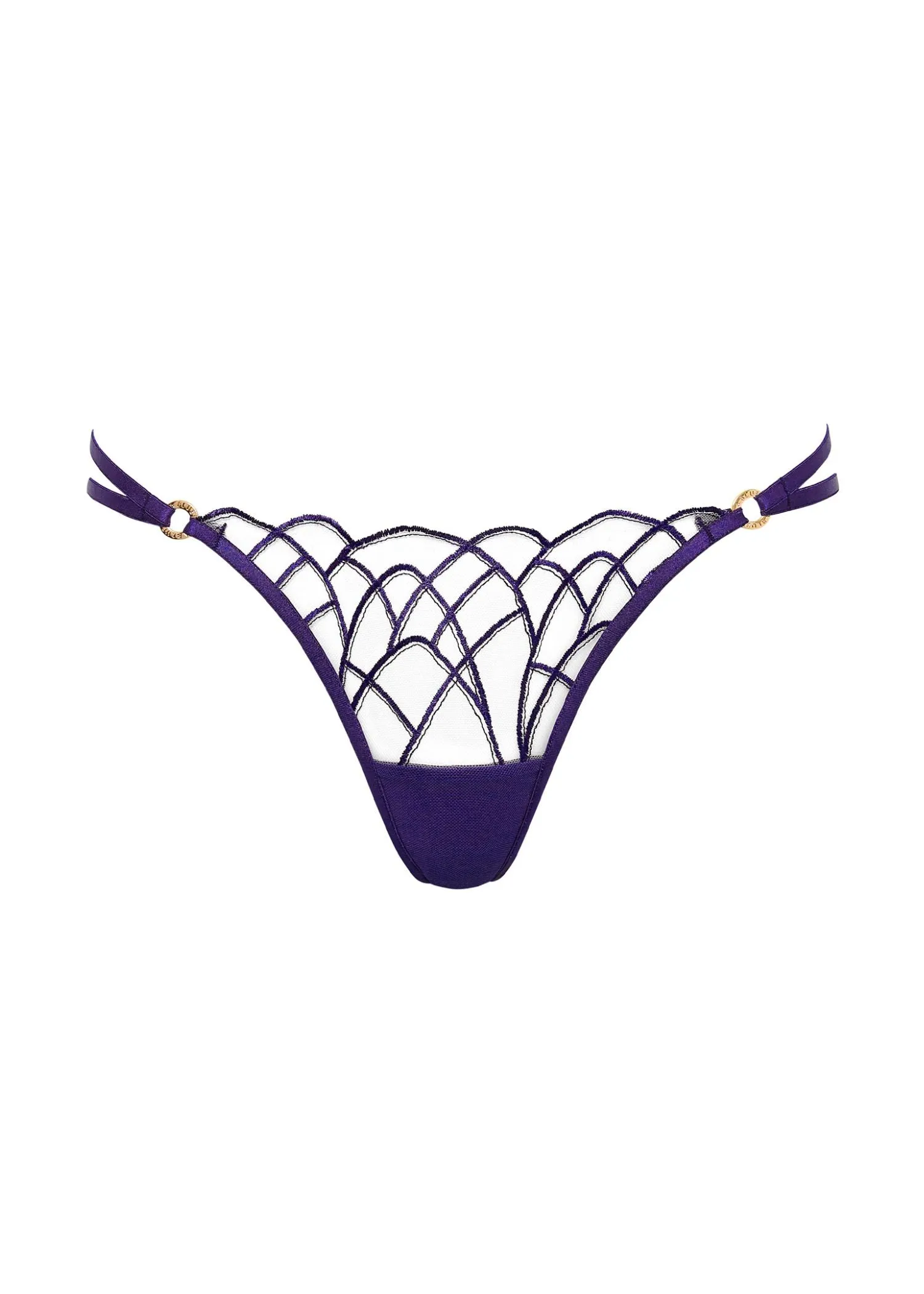 Beatrix Thong (Acai Purple/Sheer)