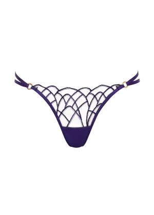 Beatrix Thong (Acai Purple/Sheer)