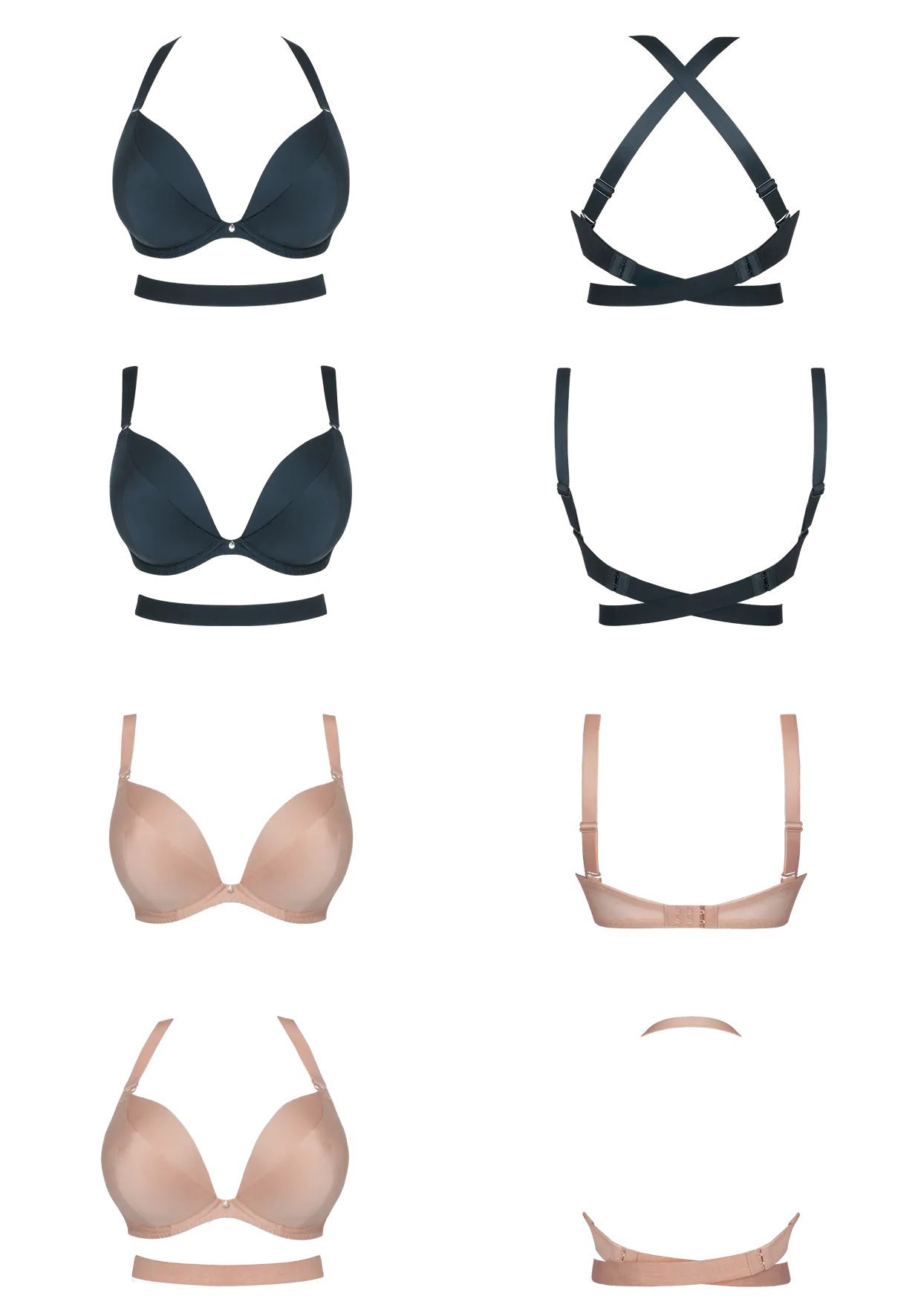 Black Super Plunge Multiway Bra