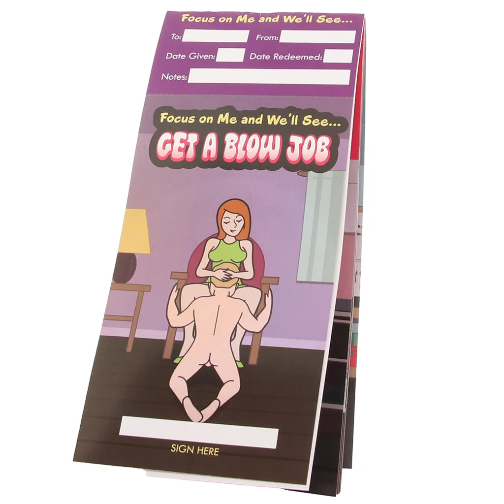 Blow Job Rewards Voucher Booklet