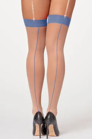 Contrast Seam Sheer Stockings