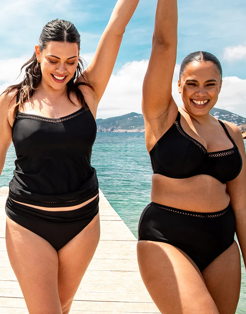 Curvy Kate First Class Multiway Balcony Bikini Top Black