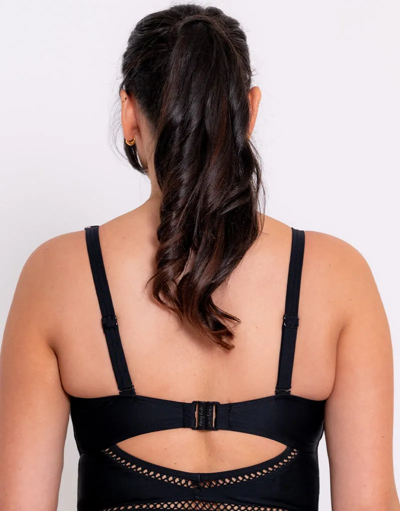 Curvy Kate First Class Multiway Plunge Swimsuit Black
