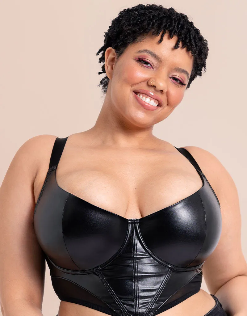 Curvy Kate Storm Scooped Longline Balcony Bra Black