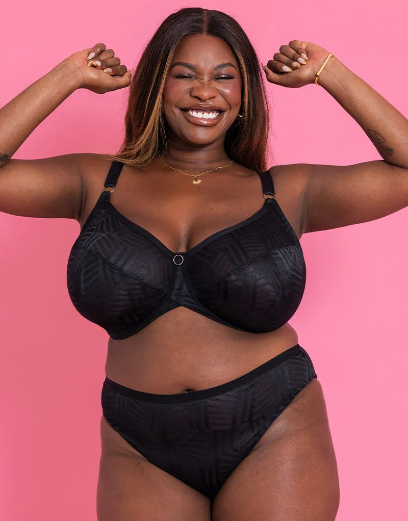Curvy Kate WonderFull Vibe High Leg Brief Black