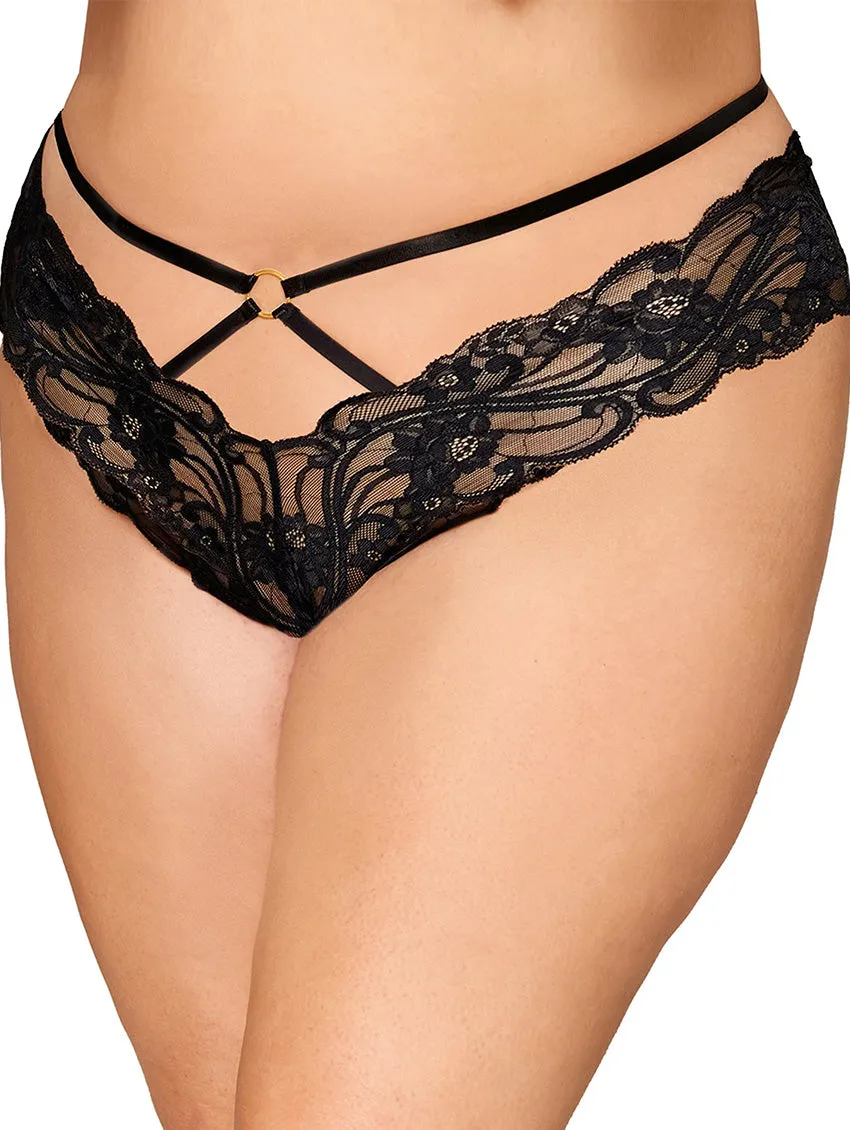 Dreamgirl Strappy Chain Open Panty