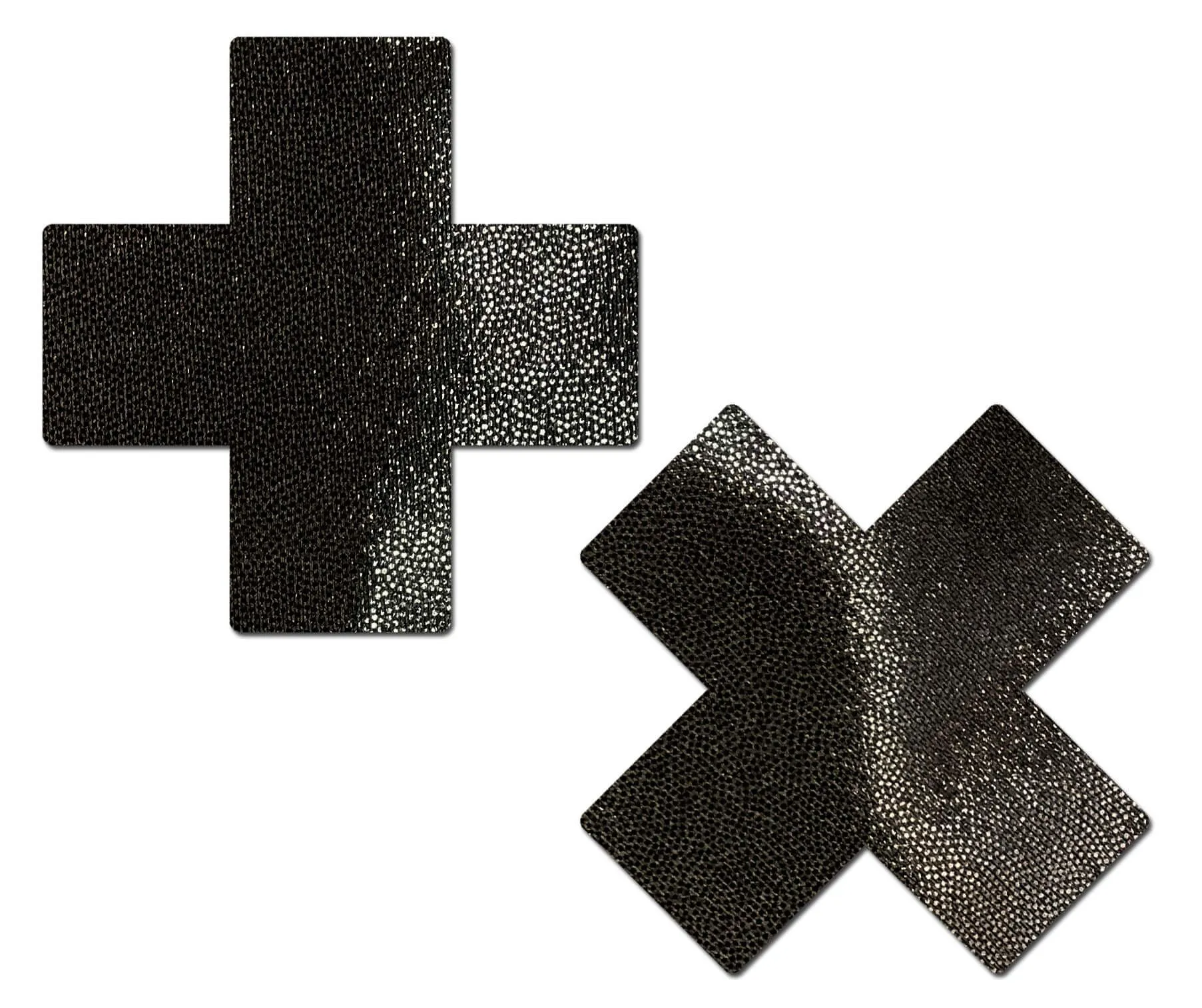 Everyday Reusable: Liquid Black Cross Reusable Nipple Pasties