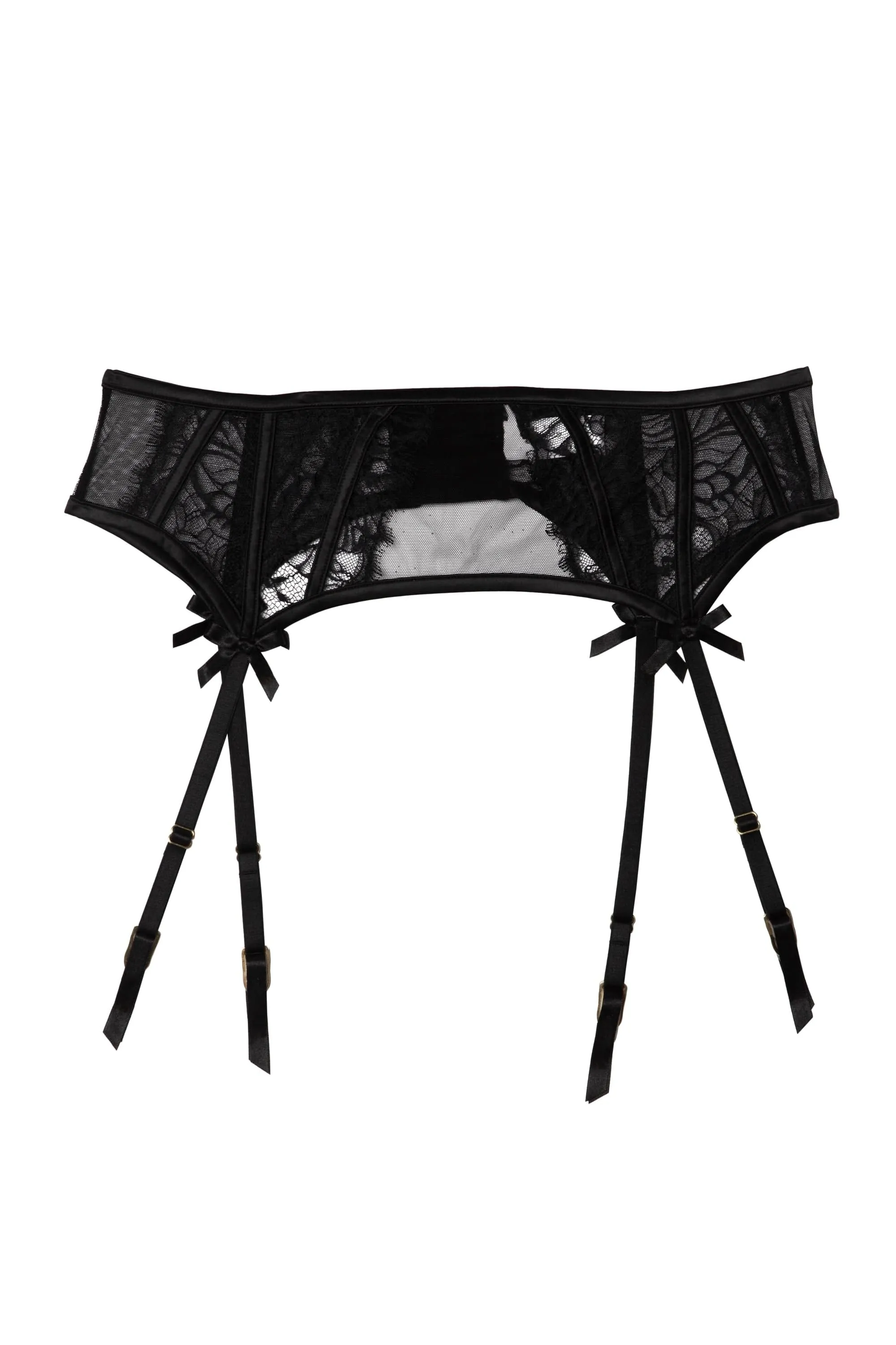 Fallon Black Lace Suspender