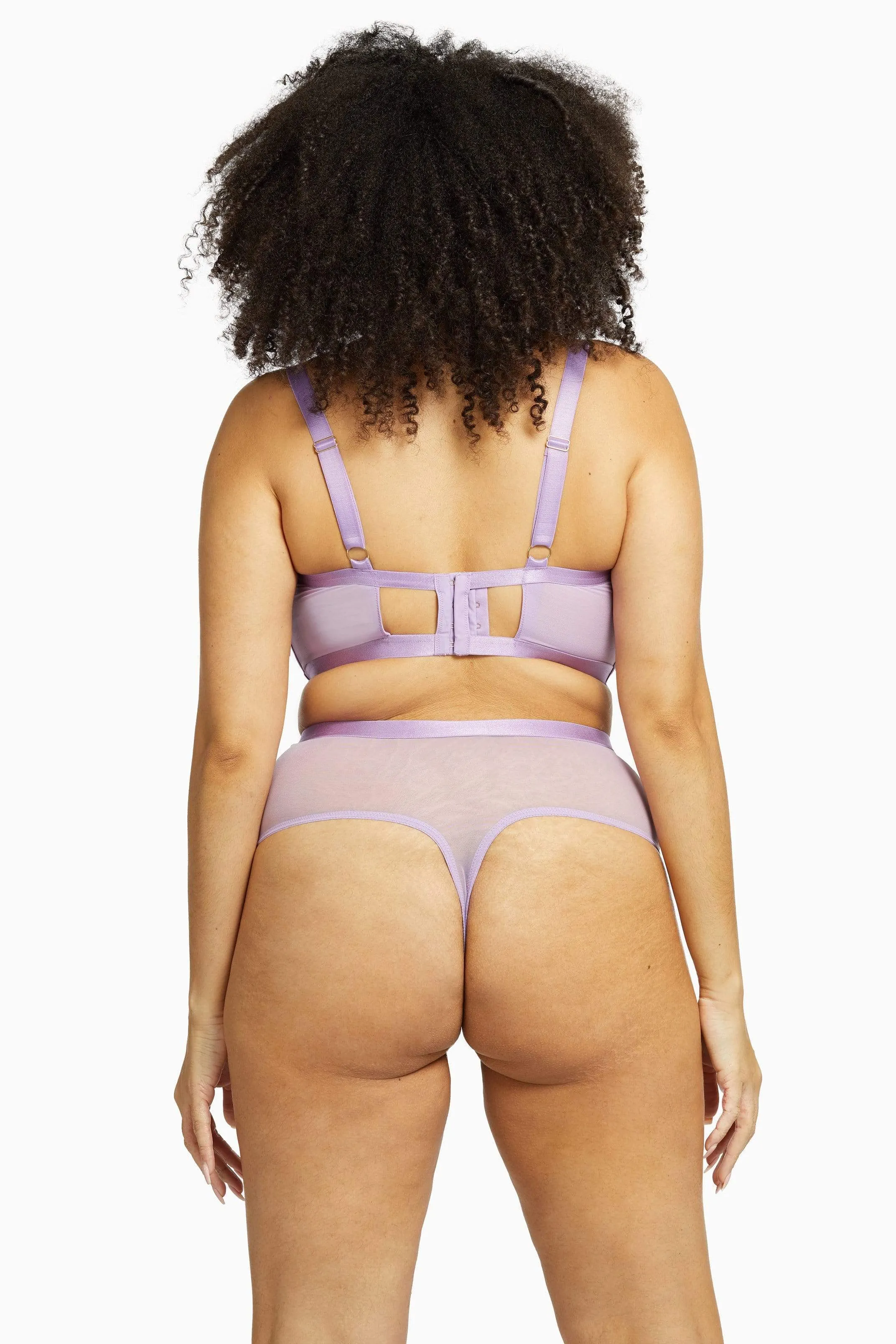 Fenella Lace and Net Longline Bra Core