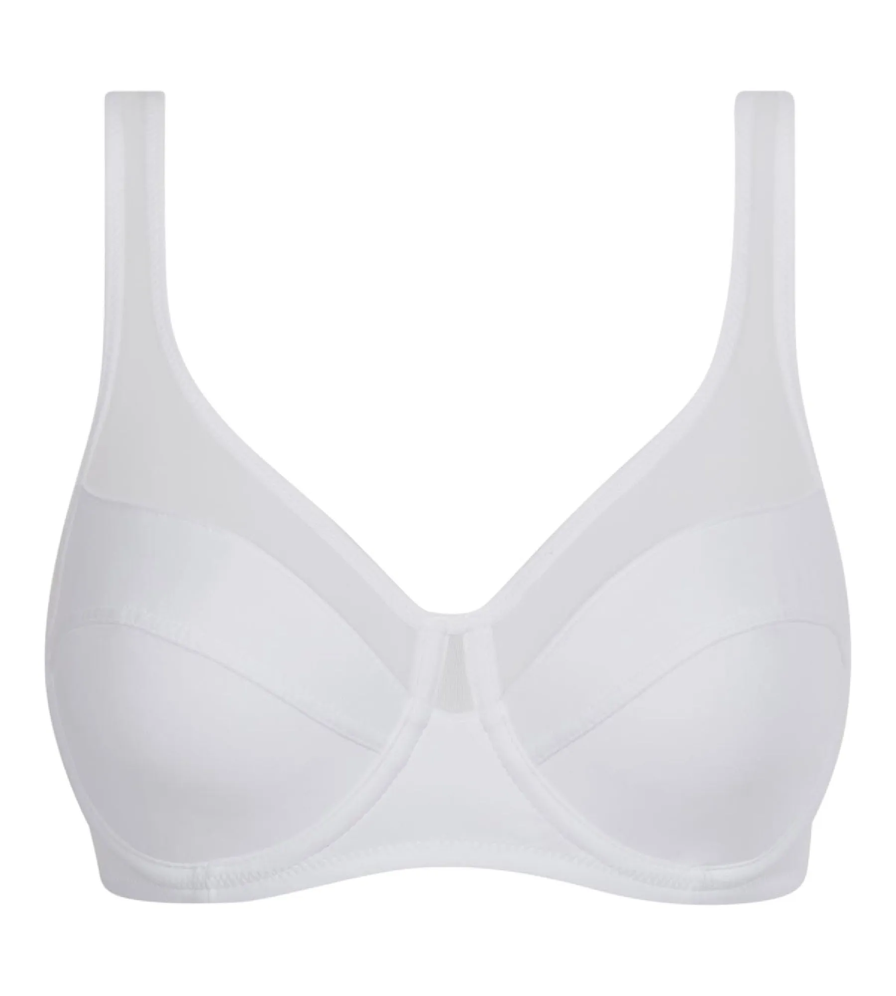 Generous Dim underwire push-up bra white