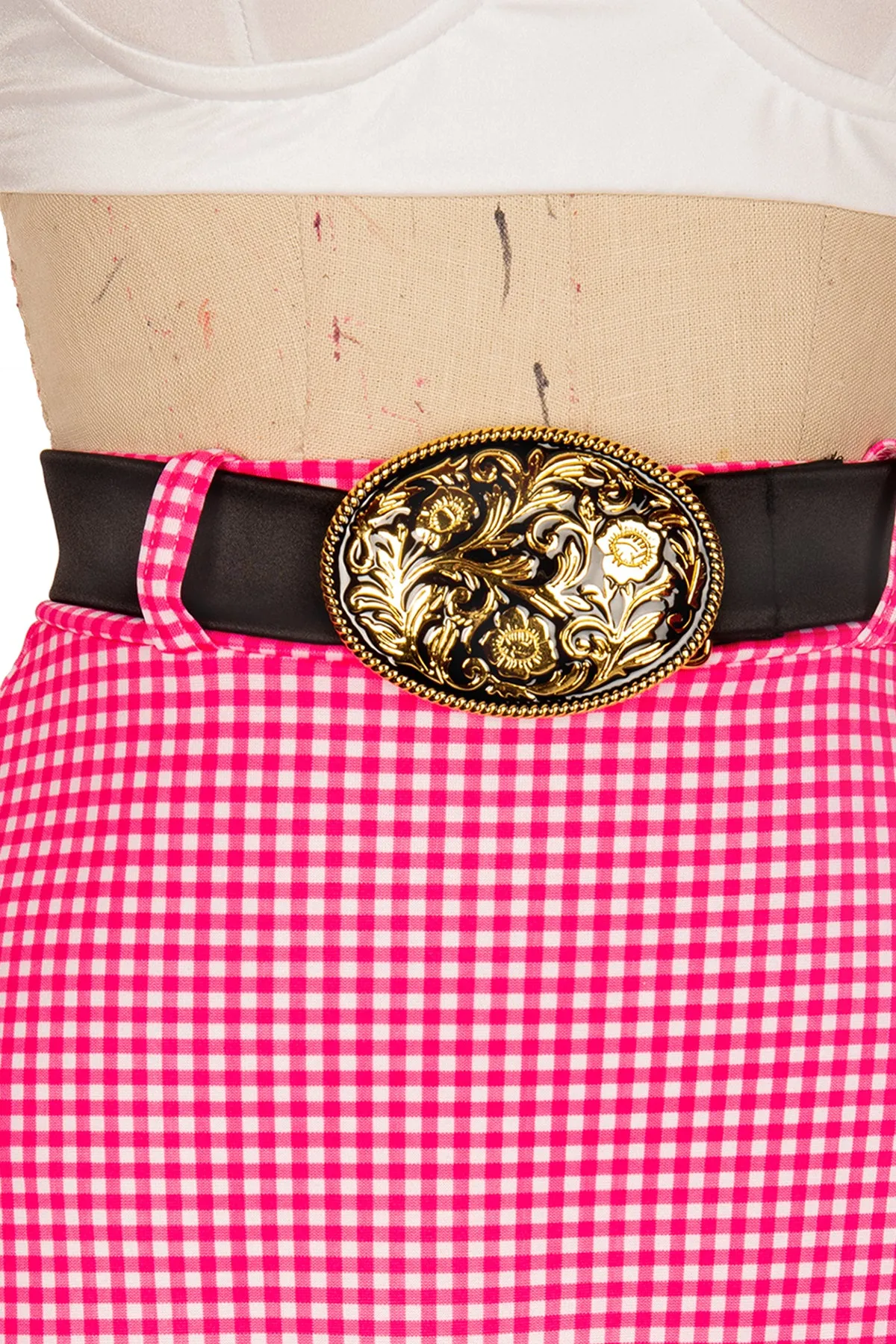 Gingham Rose Cowgirl Belt