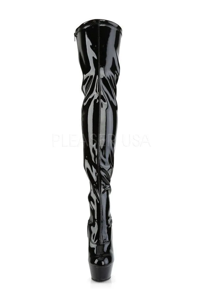 KISS-3000 Platform Boot  | Black Patent