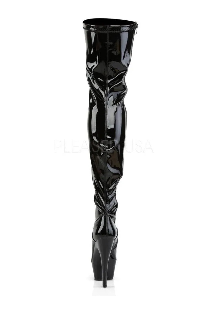 KISS-3000 Platform Boot  | Black Patent