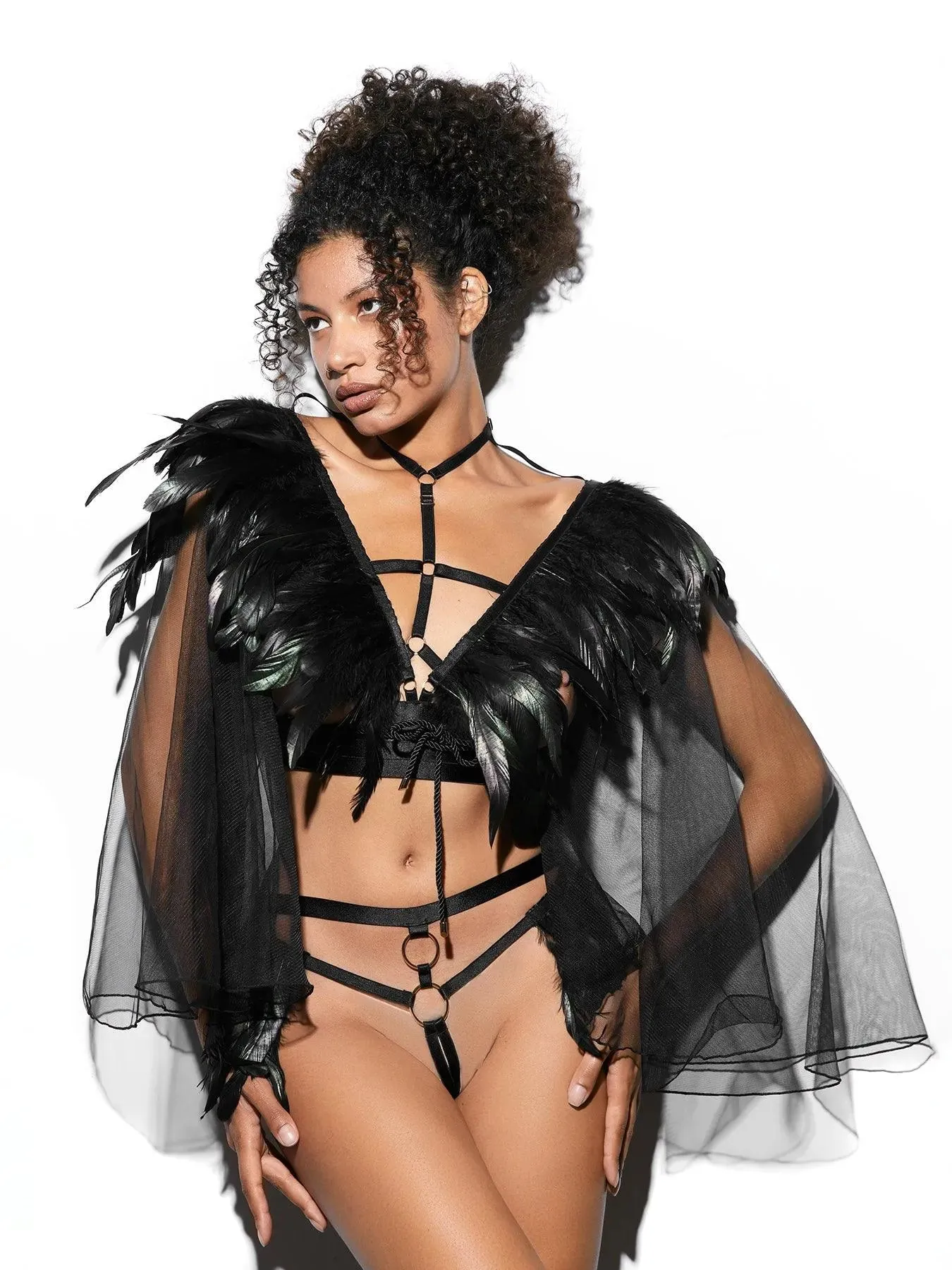 LINGERIE SET WITH HARNESSES MISTRESS