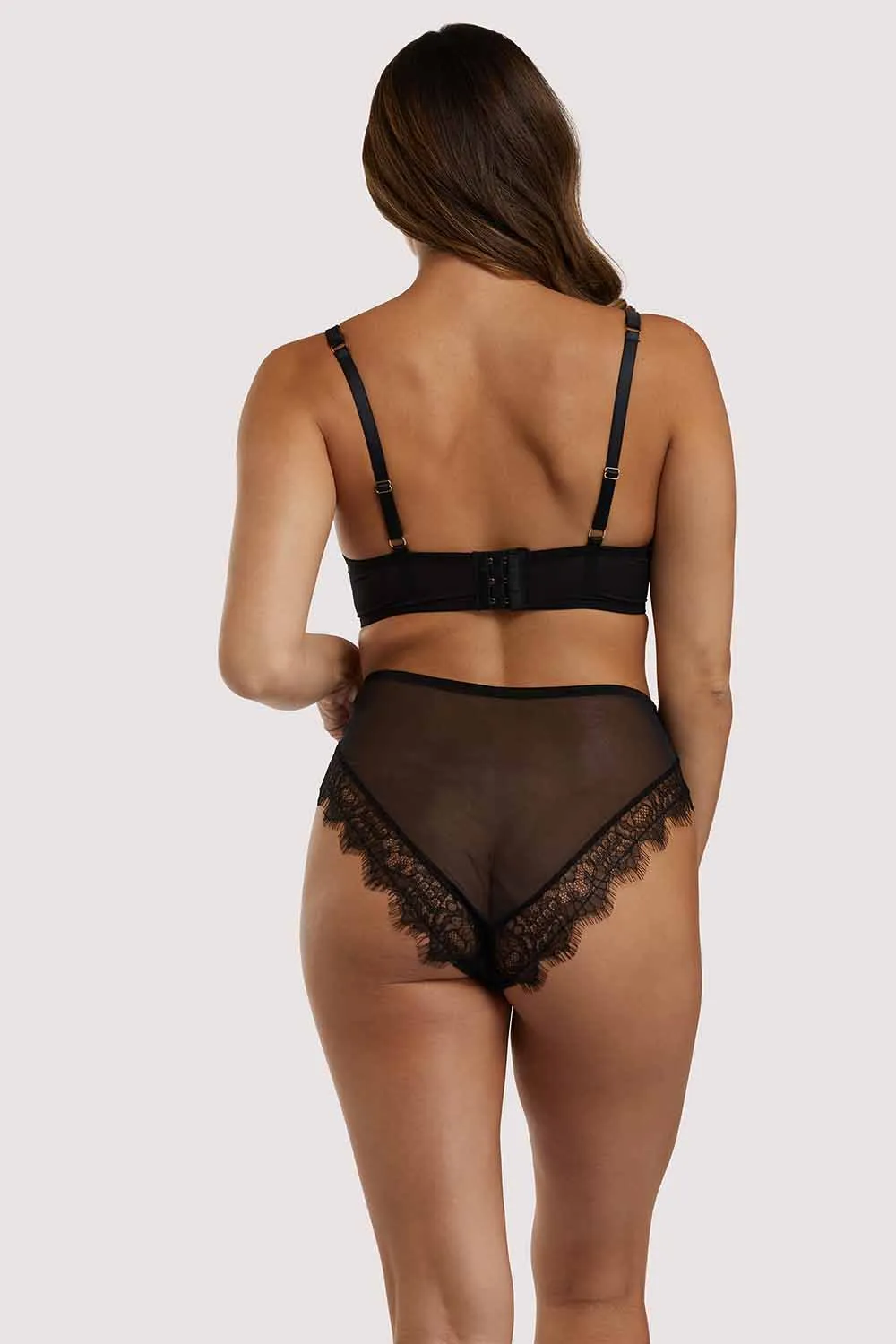 Melina Black Highwaist Brief