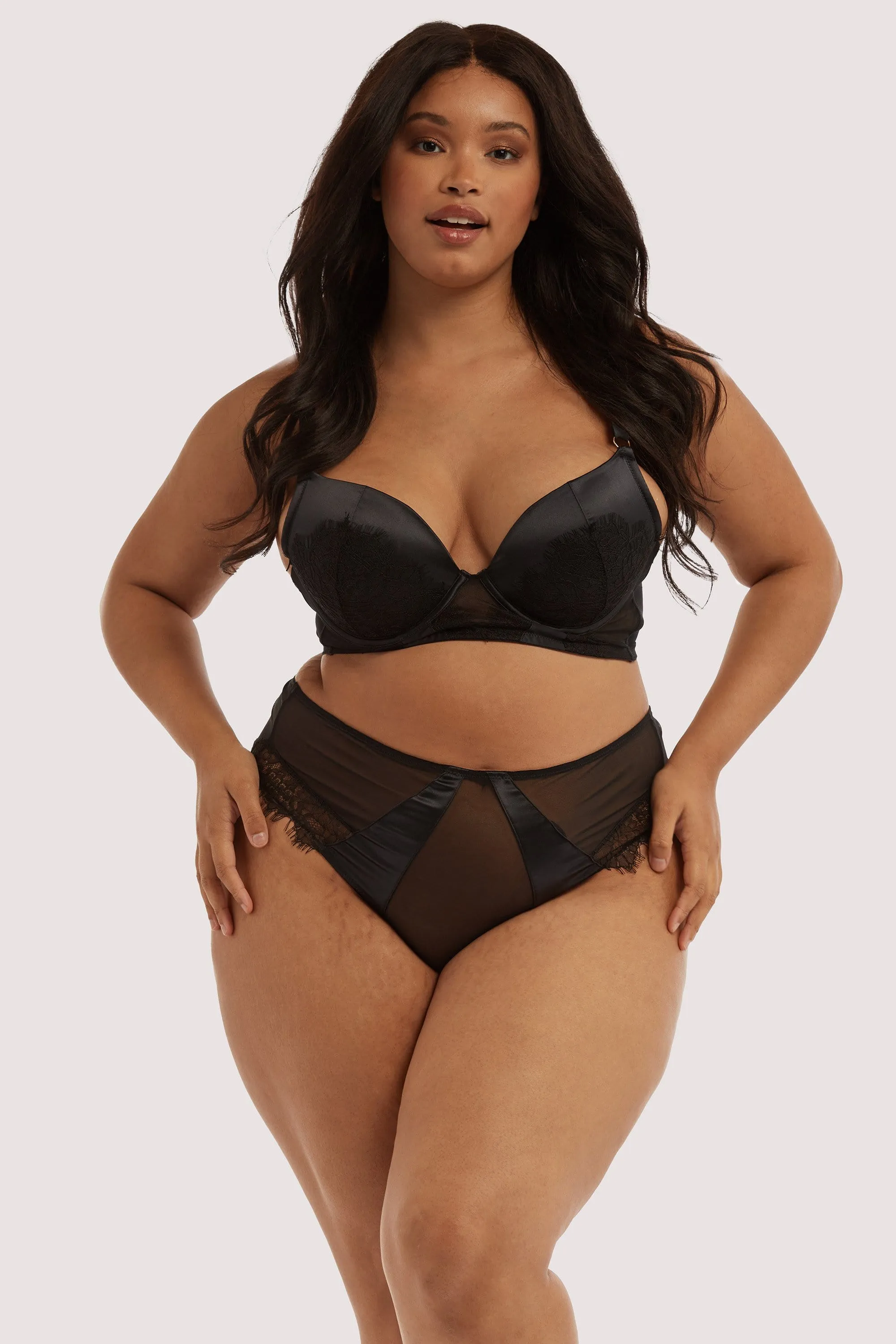 Melina Black Highwaist Brief