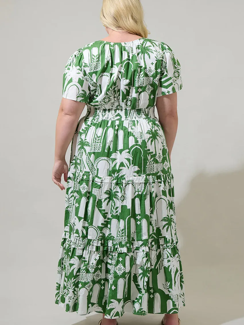Nala City Palmer Poplin Maxi Dress