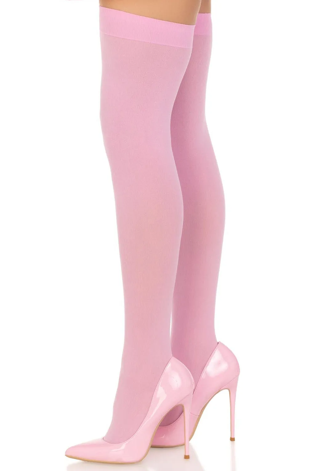Opaque Thigh Highs