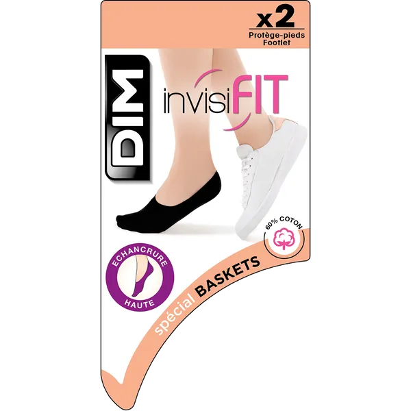 Pack of  2 black trainer foot protectors for InvisiFit 107D odour resistant trainers