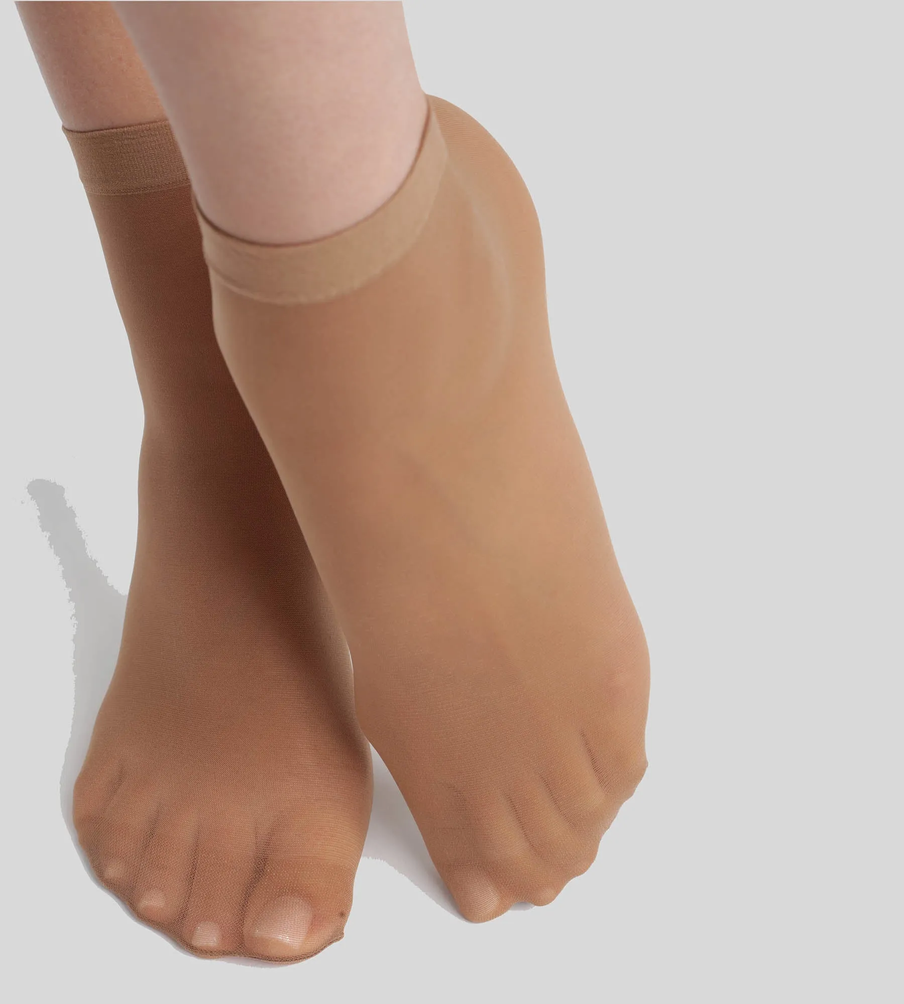 Pack of 2 pairs of Cinnamon recycled semi-opaque socks Dim Good