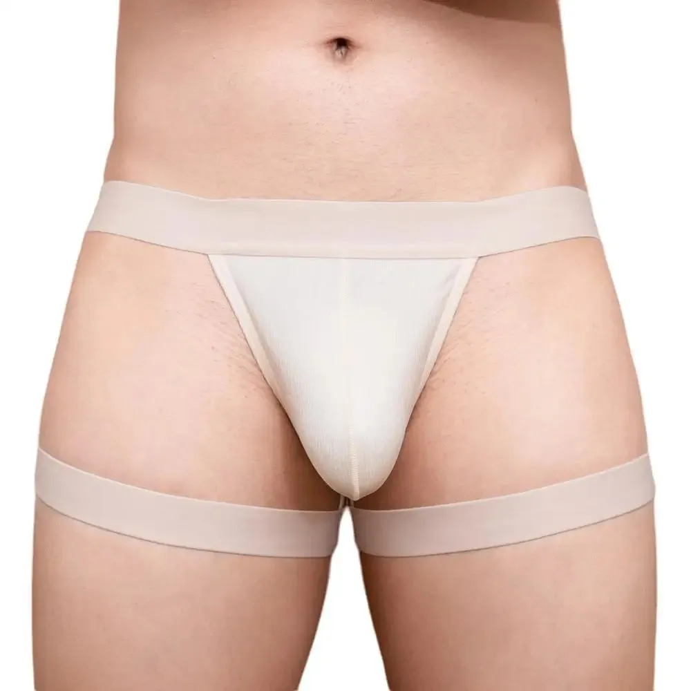 #PB Men's Briefs Thongs Leg Ring Straps Underwear