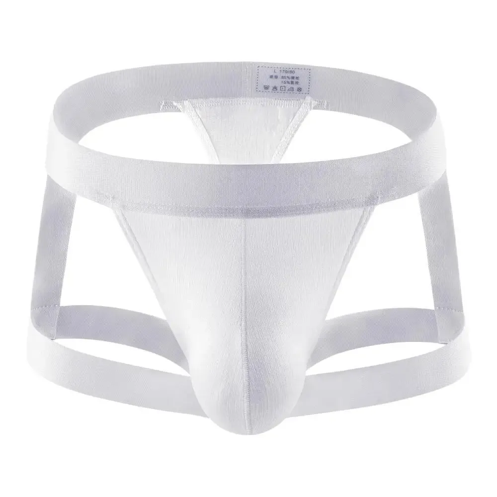 #PB Men's Briefs Thongs Leg Ring Straps Underwear