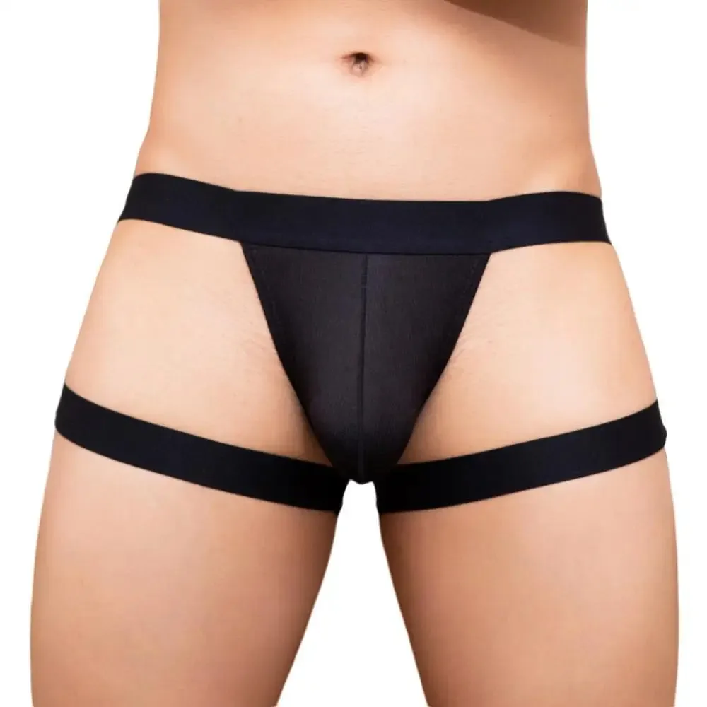 #PB Men's Briefs Thongs Leg Ring Straps Underwear