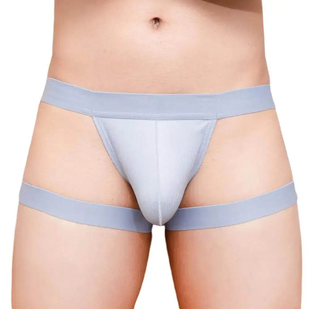 #PB Men's Briefs Thongs Leg Ring Straps Underwear