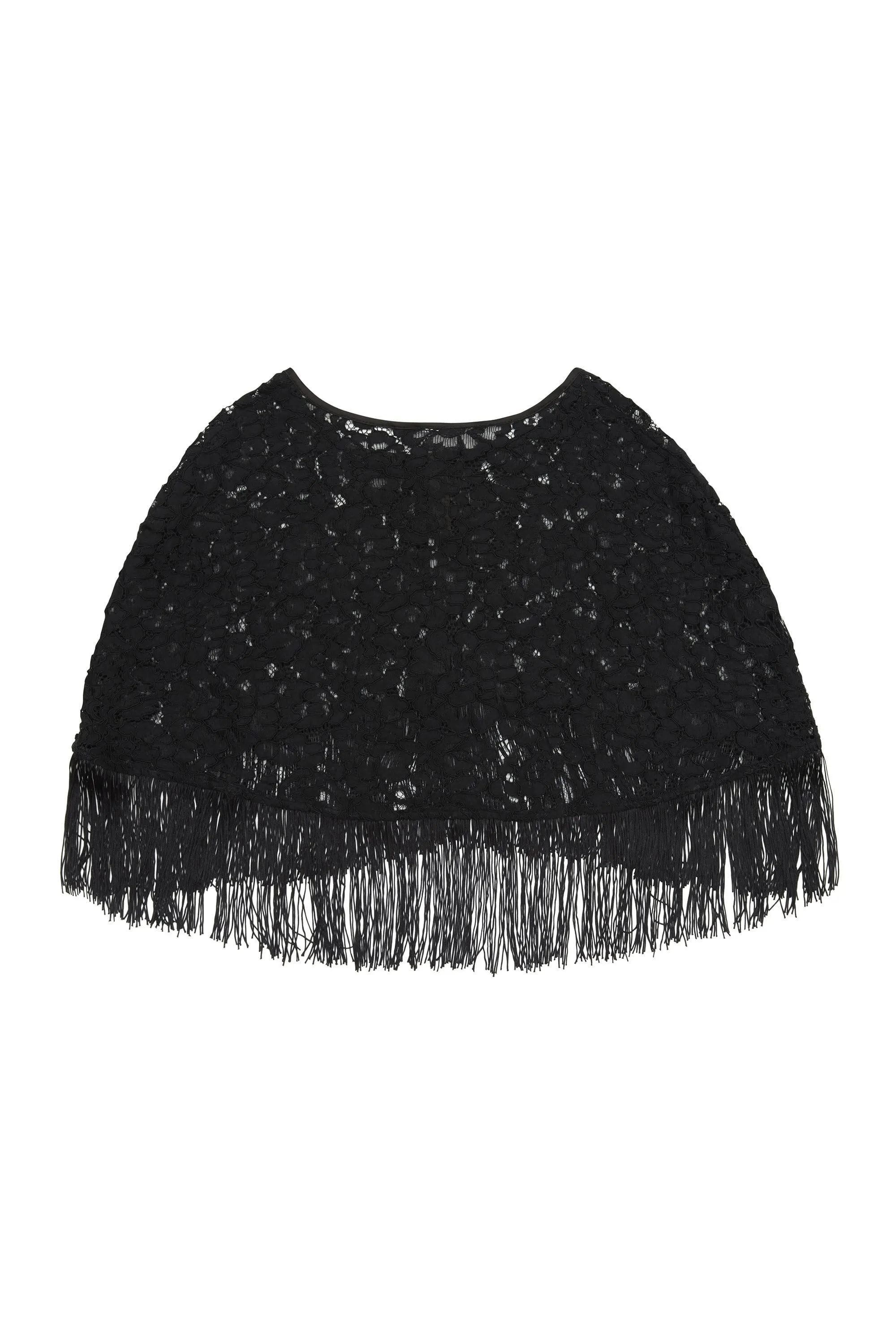 Peek & Beau Elvira Lace fringed cape