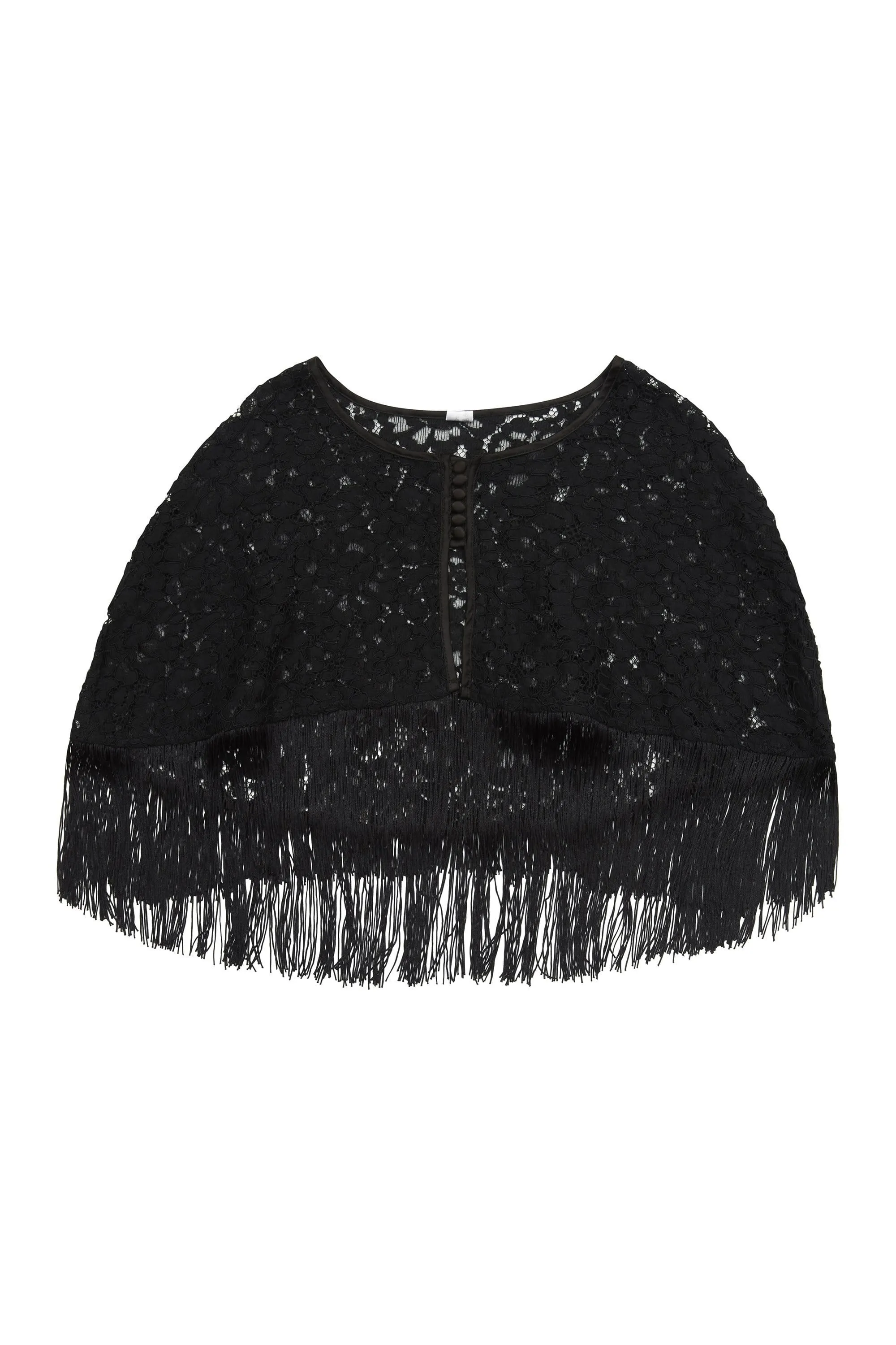 Peek & Beau Elvira Lace fringed cape