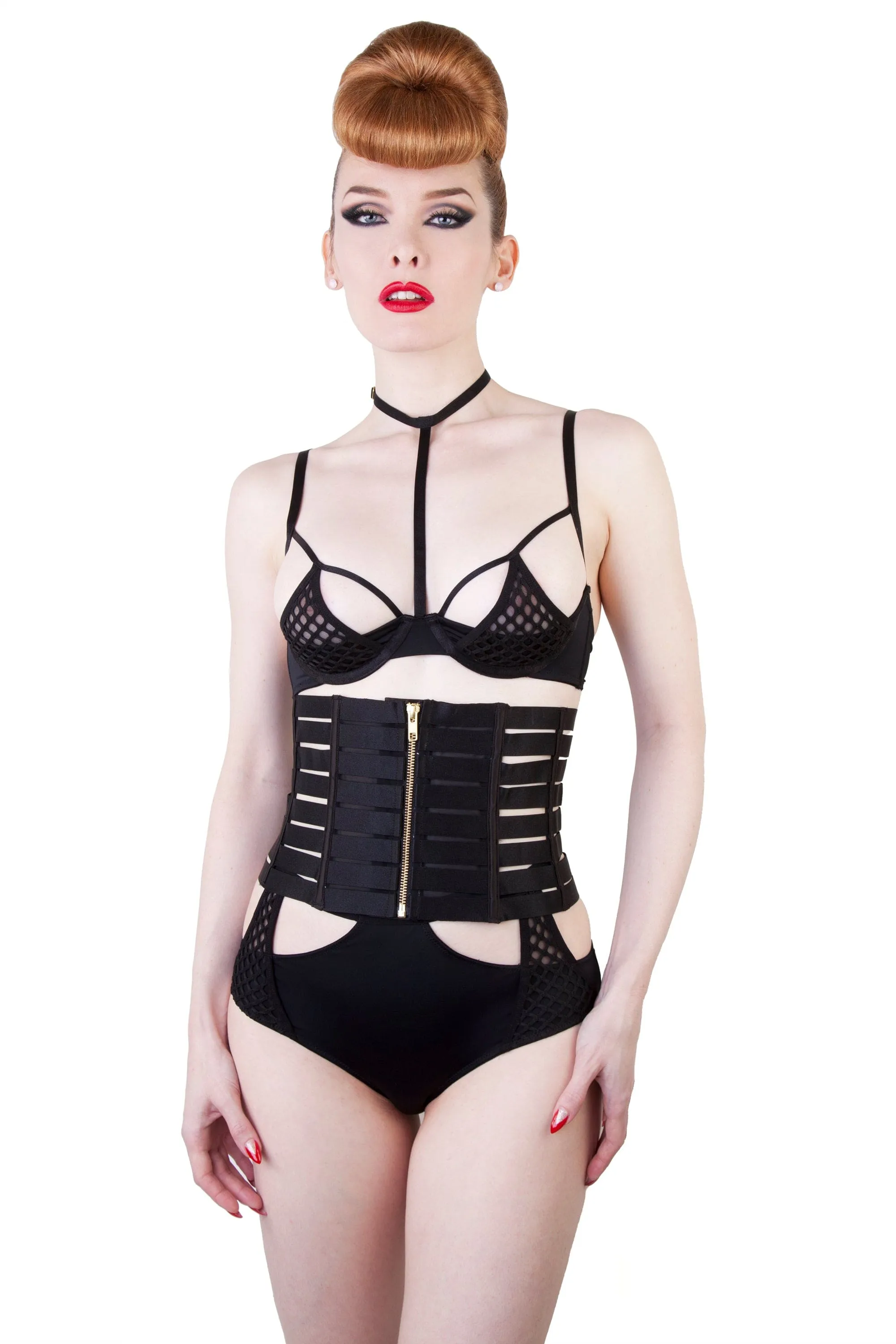 Peek & Beau Kendalle Elasticated Zip Waspie