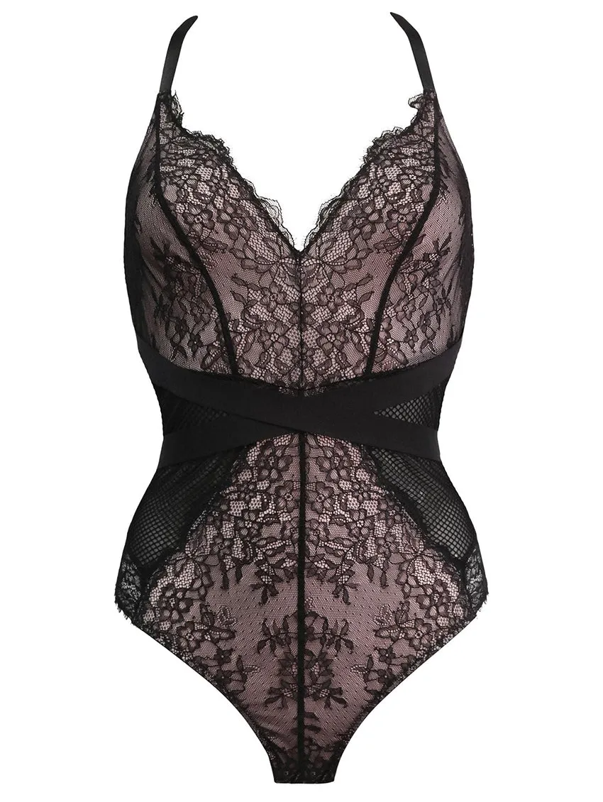 Pour Moi Dark Romance Thong Bodysuit