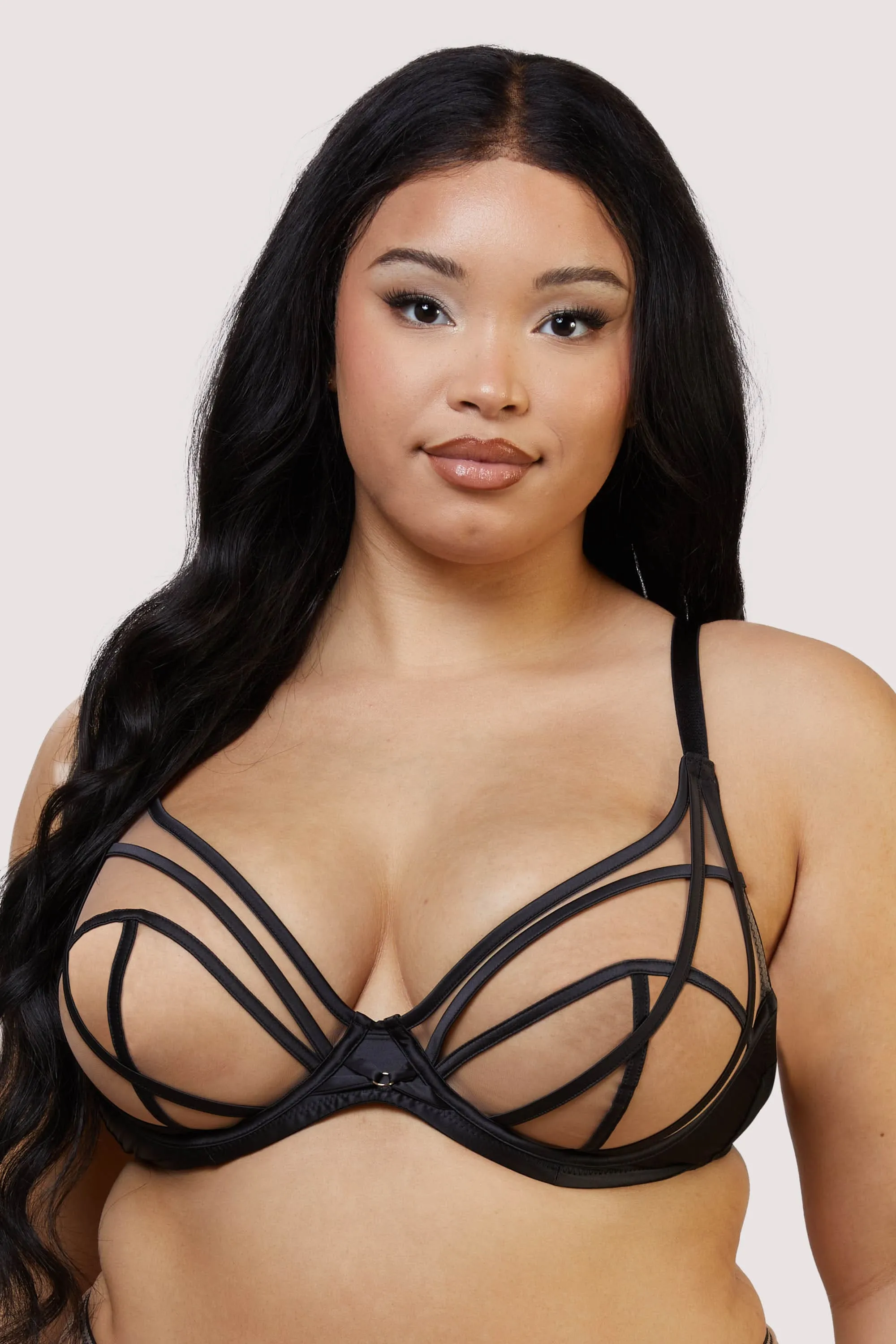 Ramona Black Mesh Set
