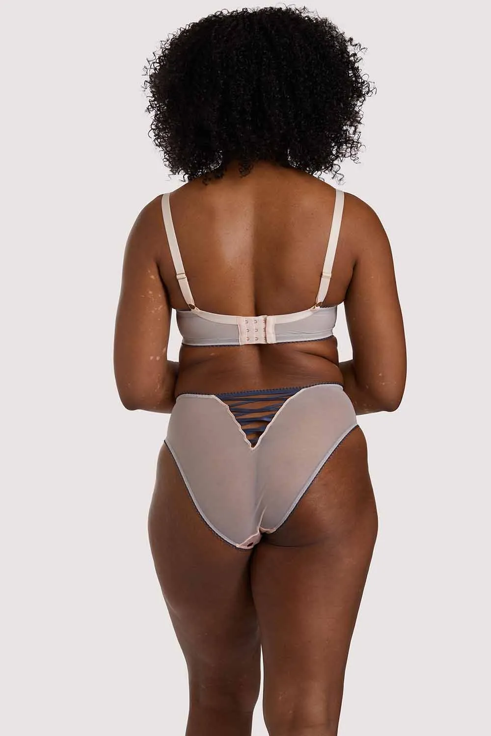 Rowswell Polka Dot Peach Bra