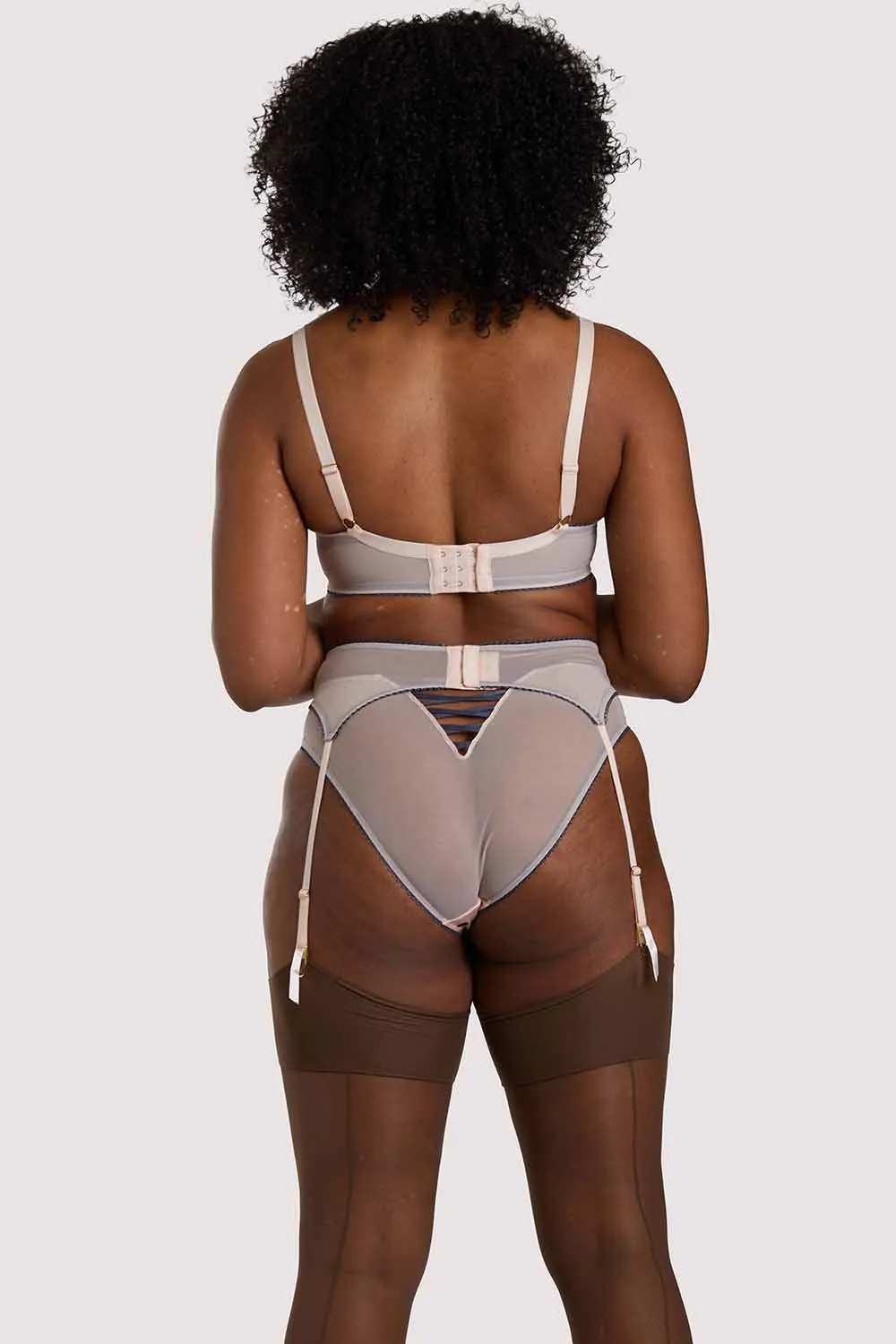 Rowswell x PP polka Dot Peach Suspender