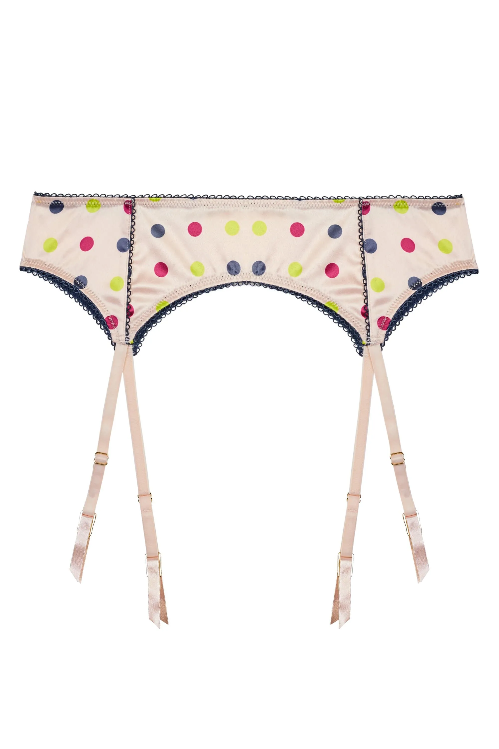 Rowswell x PP polka Dot Peach Suspender