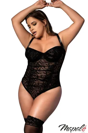Ruched Lace Teddy