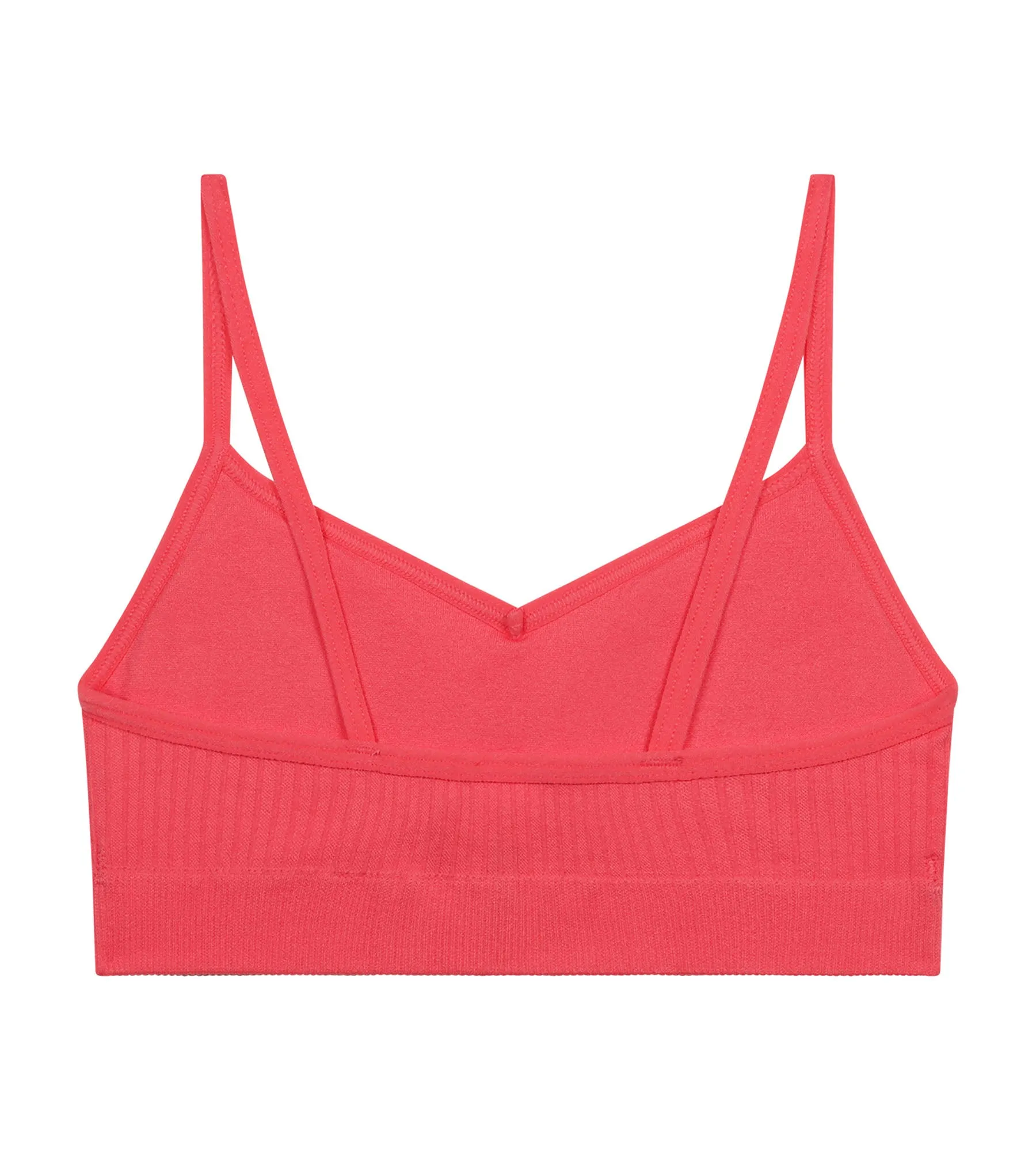Seamless girl's bra with removable microfiber foam Pink Dim