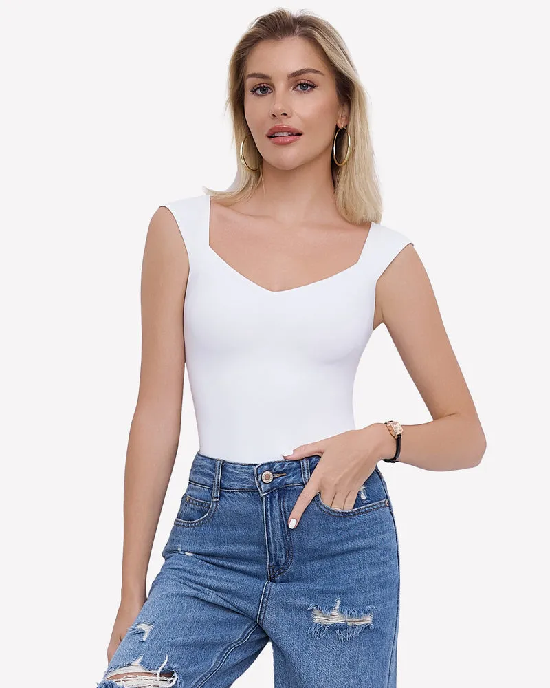 Seamless Tank Top Thong Body Suit