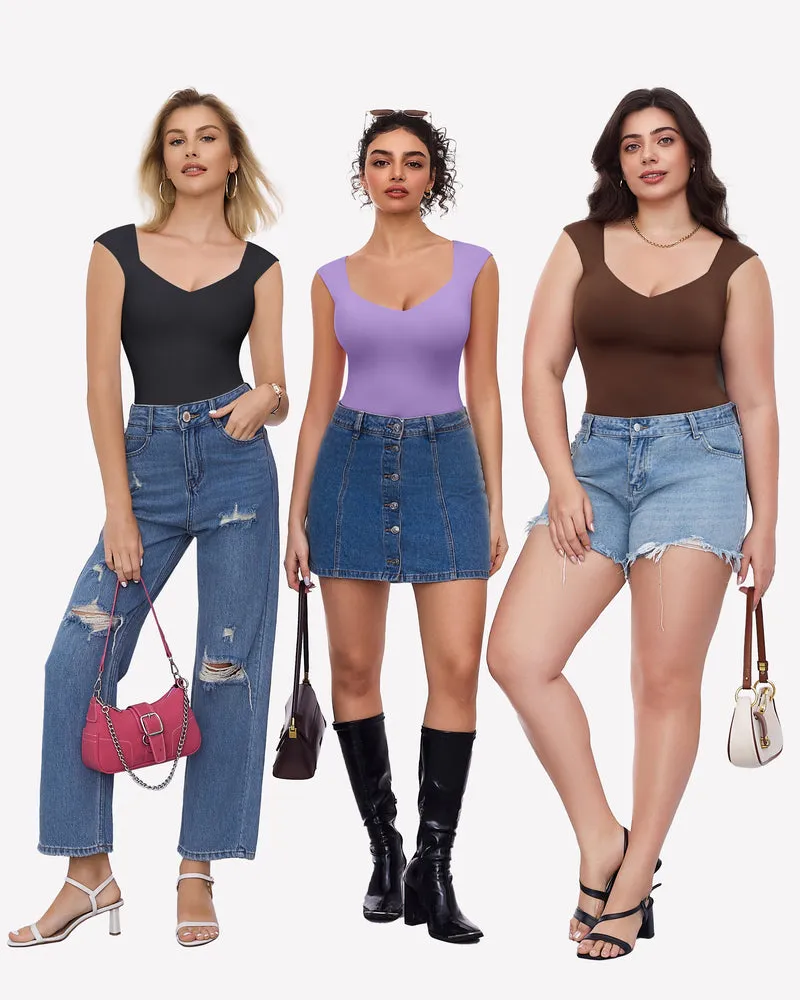 Seamless Tank Top Thong Body Suit