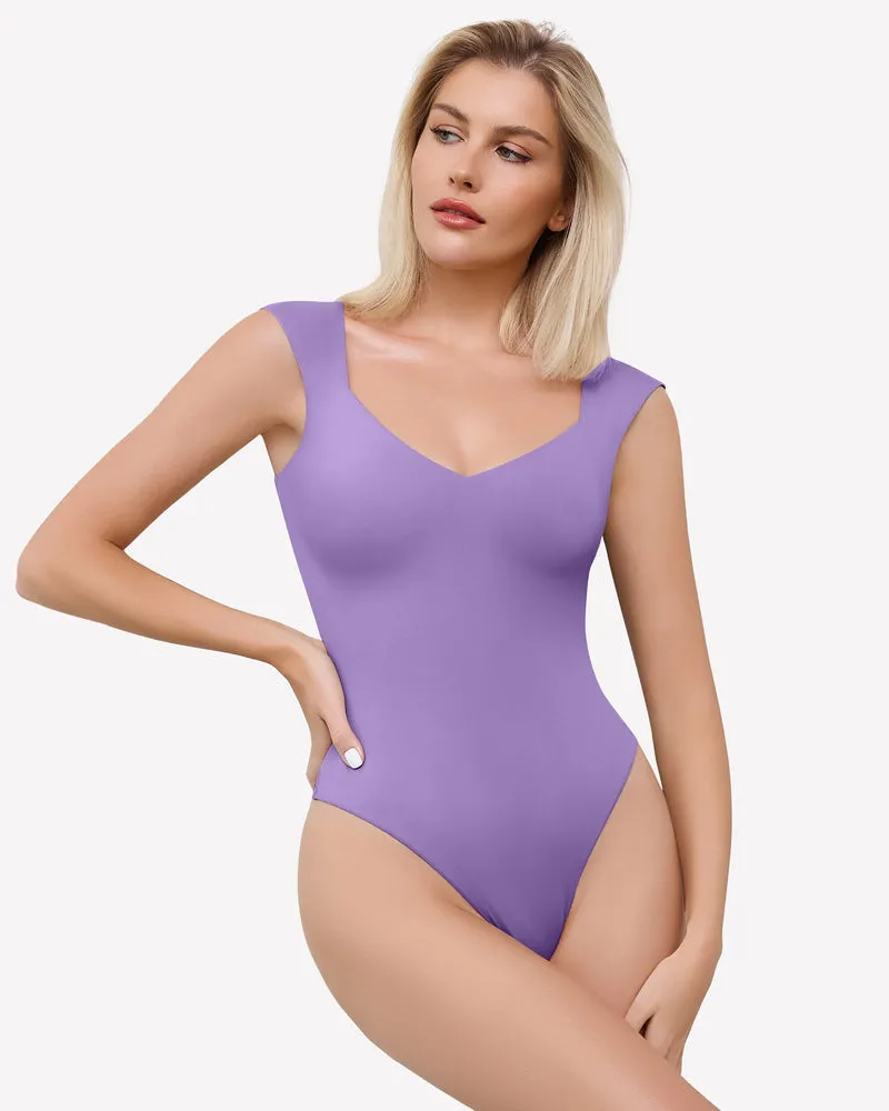 Seamless Tank Top Thong Body Suit