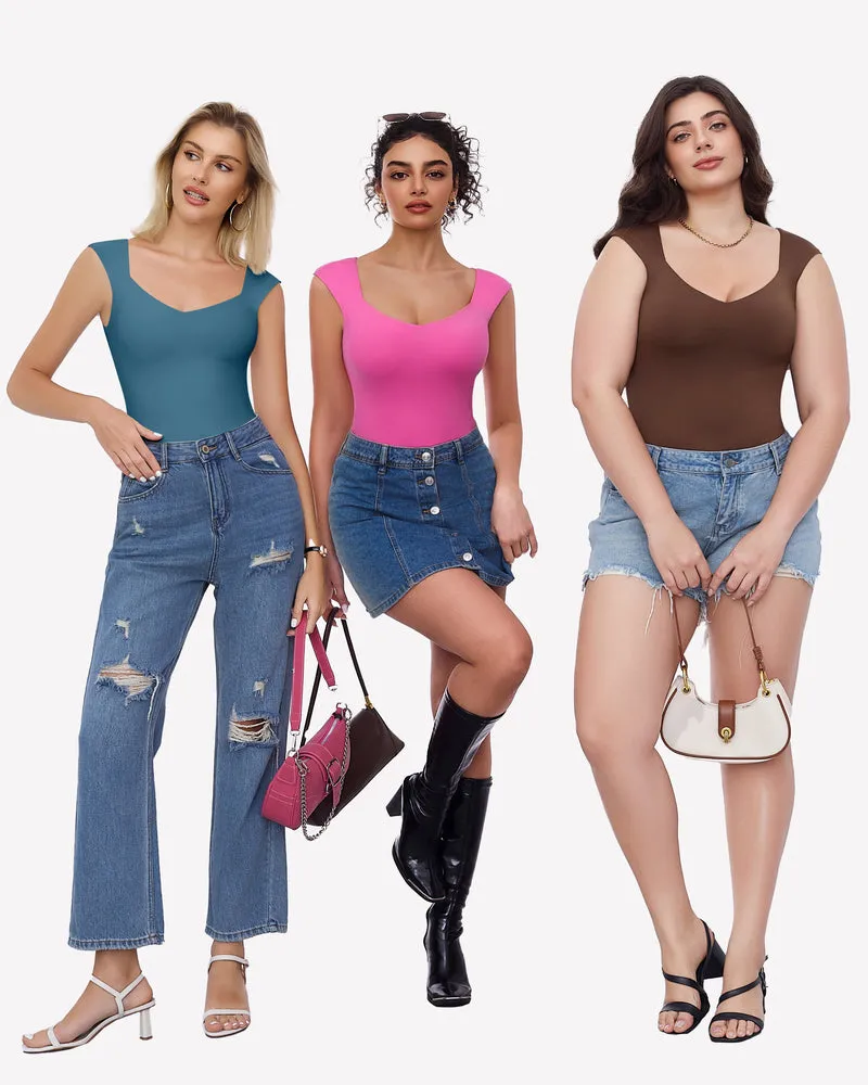 Seamless Tank Top Thong Body Suit