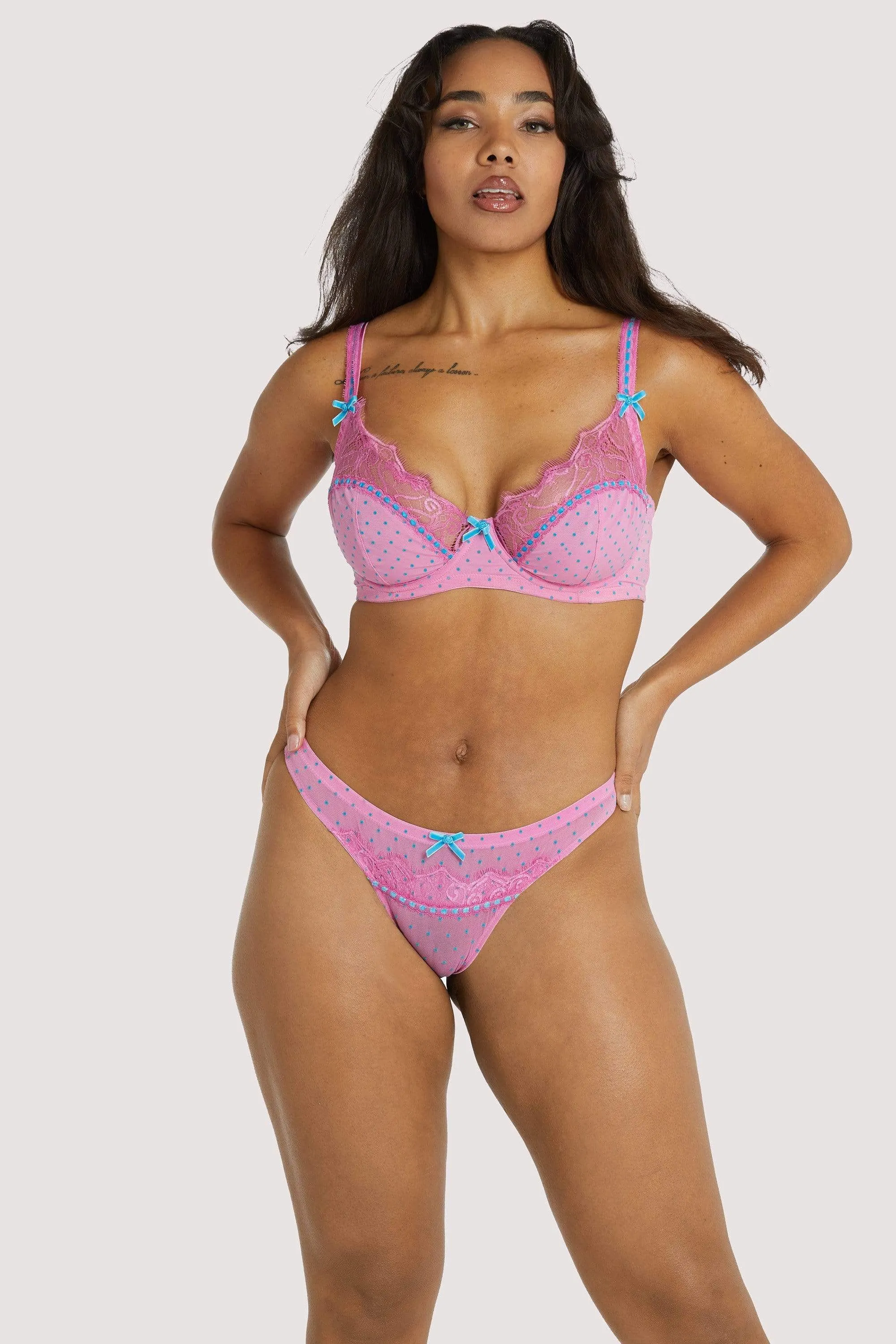 Sophia Pink High Apex Bra