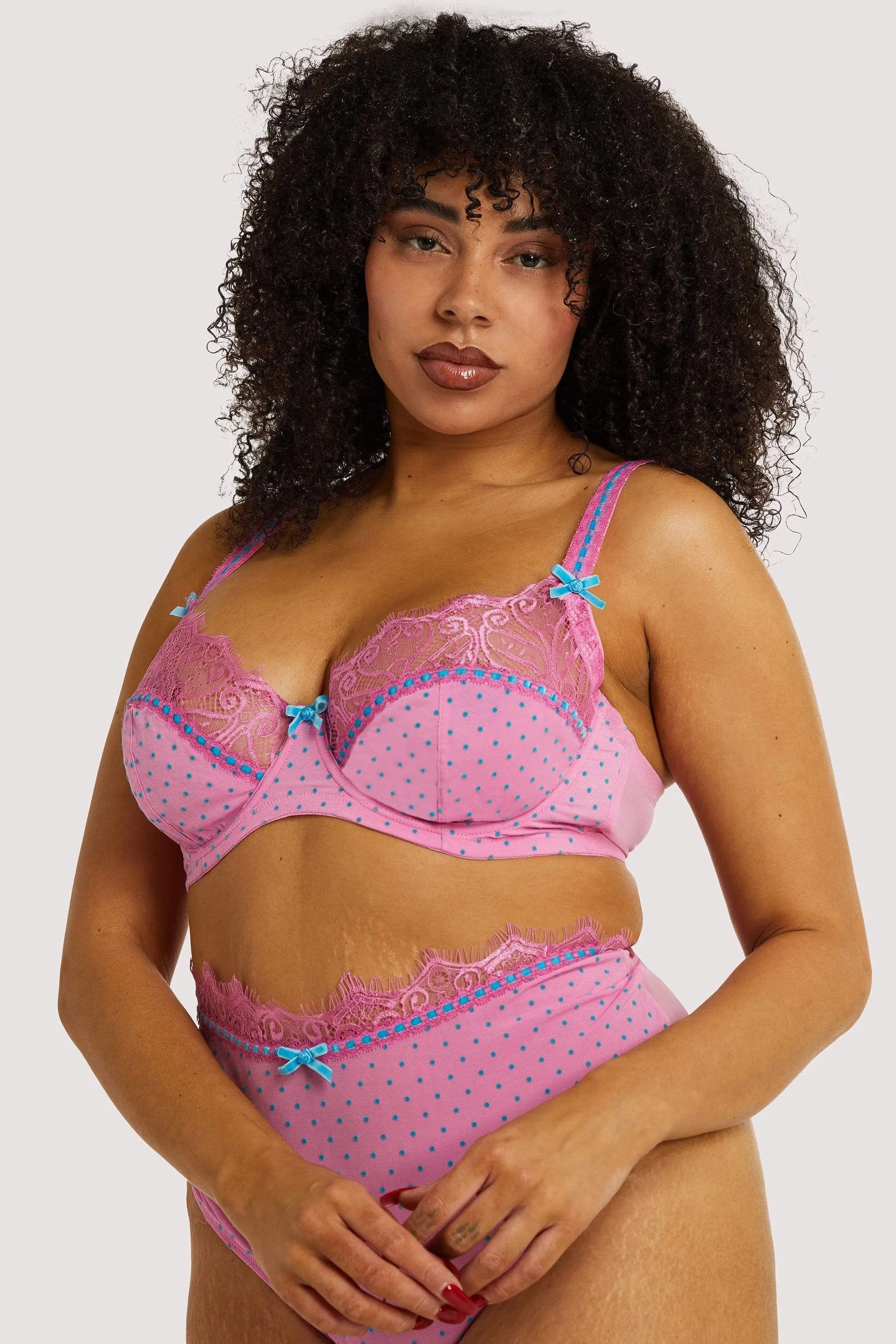 Sophia Pink High Apex Bra