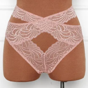 Strappy Wrap High Waist Panty - Blush