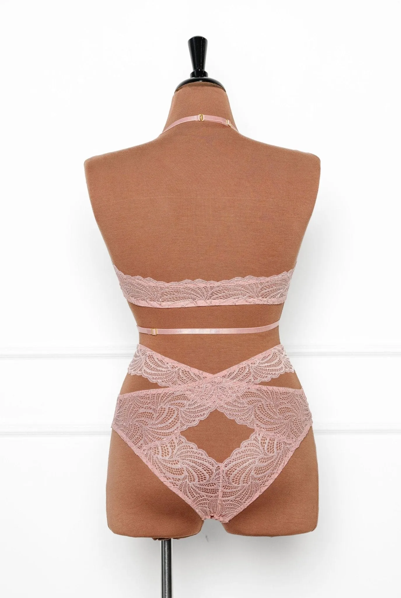 Strappy Wrap High Waist Panty - Blush