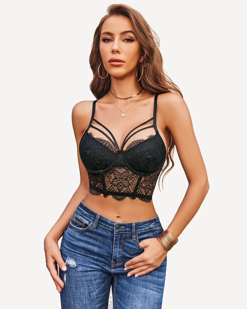 Two Layer Push Up Bustier Bralette (DE Only)