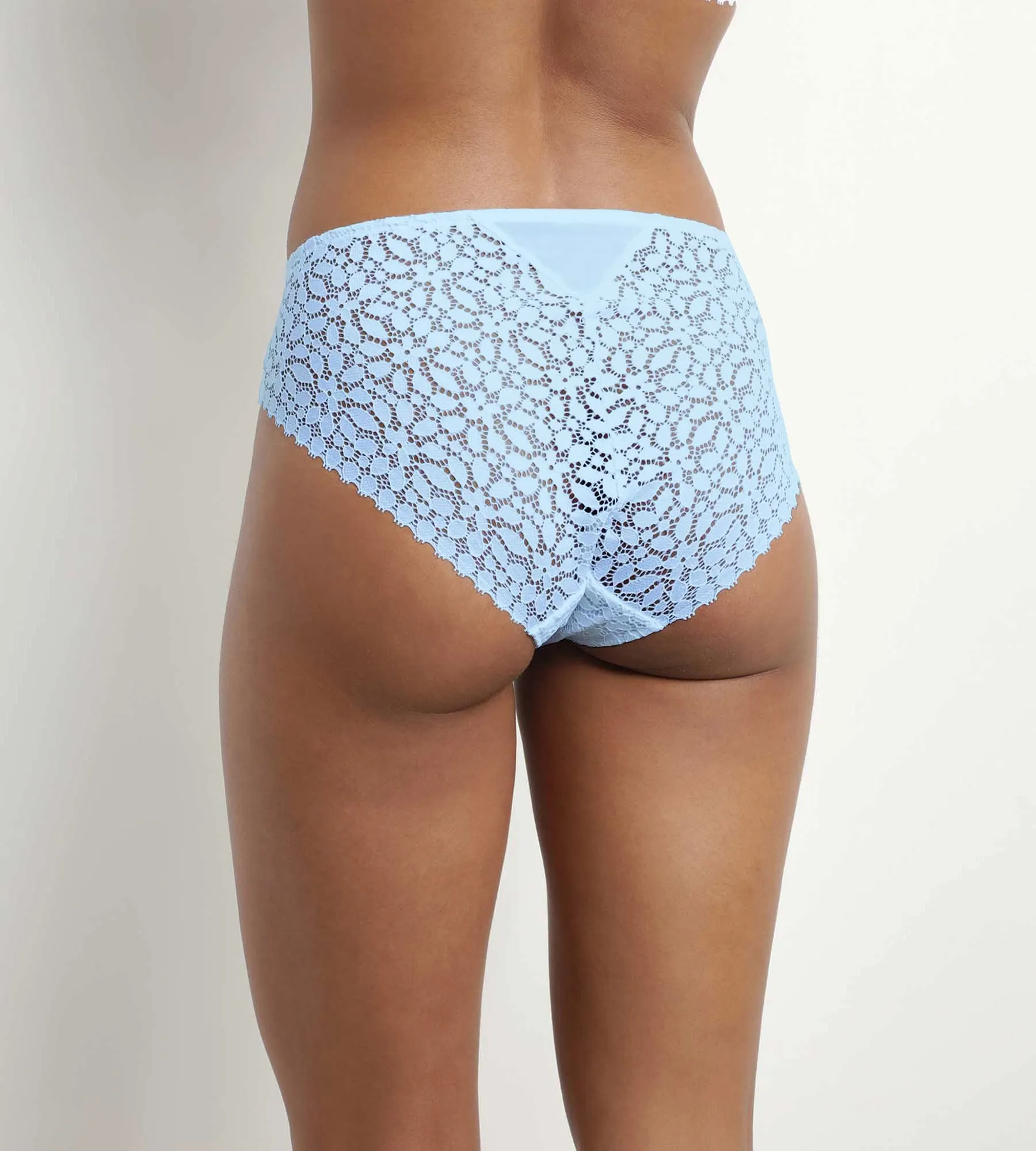 Women's floral lace panties Blue Shirt Dim Daily Lace