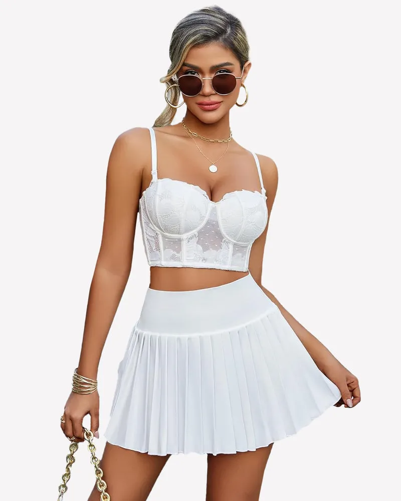 Y2k Mini Skirt High Waisted Pleated Skirt